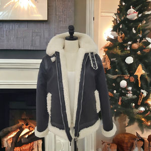 Faux Leather Soft Sheep Coat